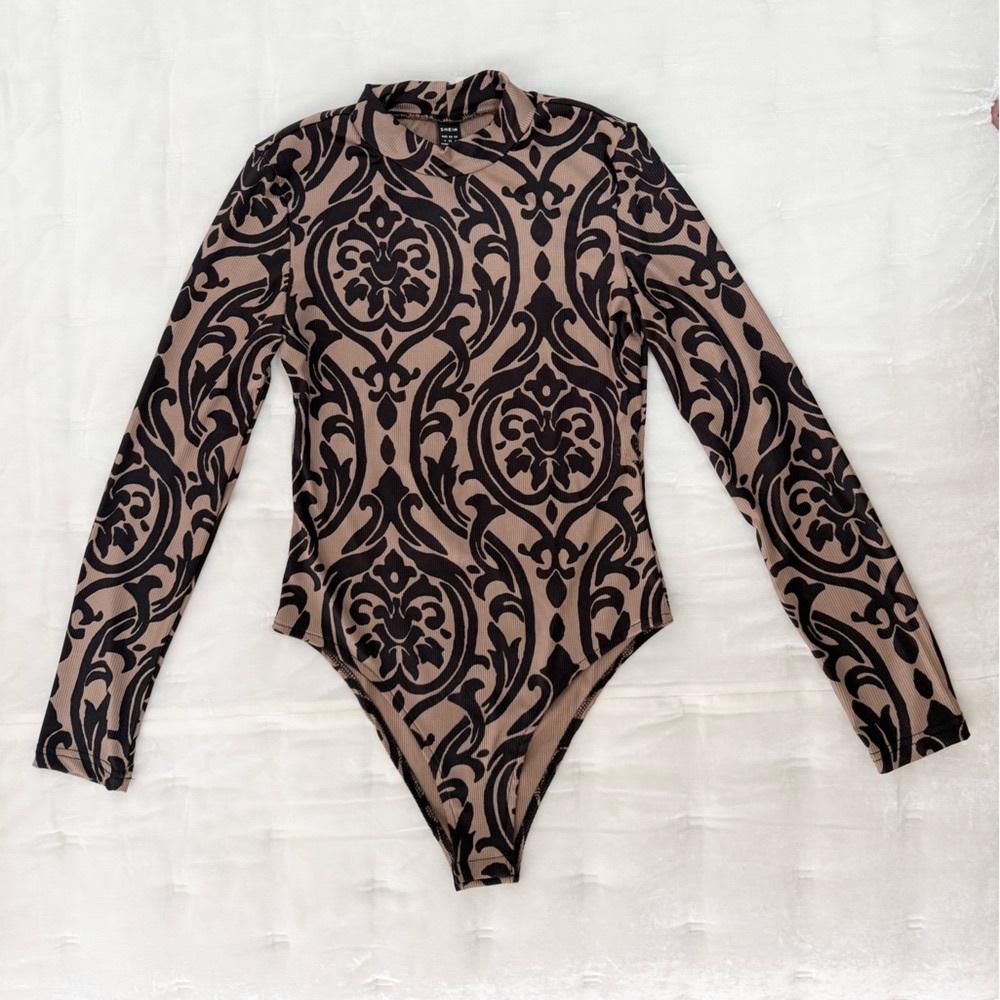 NWT - SHEIN Chic Baroque or Paisley Bodysuits, size S